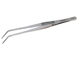 TWEEZER UTILITY 400SRS CURVED TIP SS 7IN
