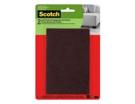 Scotch™ Easy Cut Felt Pads, SP830-NA, 4 in x 6 in, Brown, 2/pk