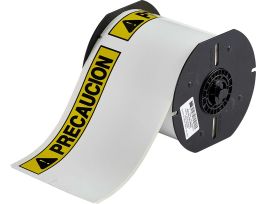 All Weather Permanent Adhesive Vinyl Labels ANSI CAUTION Header for B30 Printers - 4" x 6.25"