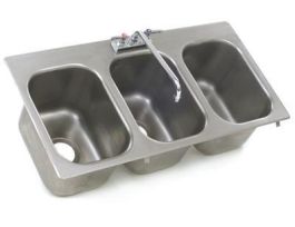 SINK SELF RIM 3 BOWL 12X14X9.5