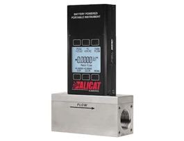 Mass Flowmeter with Display, 0 - 250 SLPM, Battery Operated
