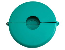 Gate Valve Lockout Device, Green, Fits Valve Handles Diameter 10" to 13"