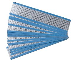 Numerical Wire Markers Perm Adhesive Aluminum Foil 1.5in H Legend: 11, 900 Total