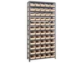 12INX36IN75IN WITH 60 IVORY BINS 4IN BIN