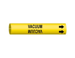VACUUM Pipe Marker, Fits Pipes 2.5" Dia. Thru 3.875" Dia.