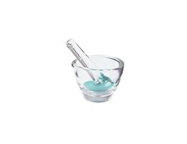 Mortar & Pestle Set, glass, 57 mL, 68 mm OD, 1/pk