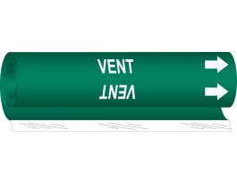 VENT Pipe Marker, 26" H x 12" W, Fits Pipes 2.5" Dia. Thru 7.875" Dia.