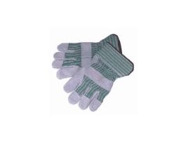 Quality Leather-Palm Work Gloves, gauntlet cuffs; size, extra-large; pack of 12 pair