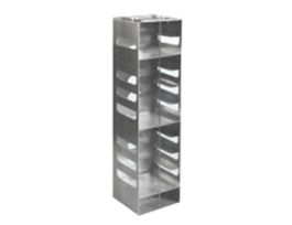 Vertical/Chest Aluminum Rack for Standard 2" Boxes, 11 box capacity