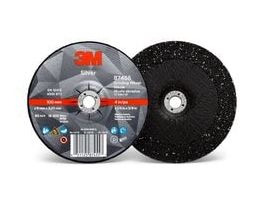 3M™ Silver Depressed Center Grinding Wheel, 87455, T27, 4 in x 1/4 in x 3/8 in, 10/Carton, 20 ea/Case