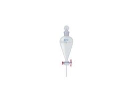 Separatory Funnel With Glass Stopper, PTFE, 1000 ml, 1/cs
