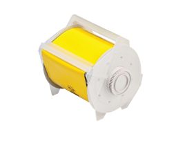 GlobalMark Magnetic Labels 4 in W x 25 ft L Yellow
