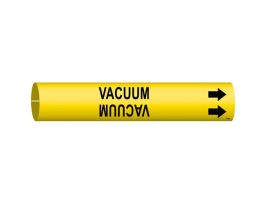 VACUUM Pipe Marker, Fits Pipes 0.75" Dia. Thru 1.375" Dia.