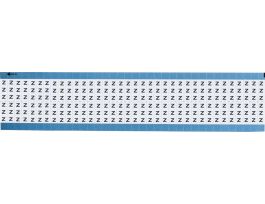 Alphabetical Vinyl Upper Case Scored Wire Marking Cards, Z 1800 Total
