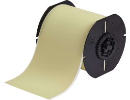 B30 Series High Temperature Amber Polyimide Labels 4 in W x 130 ft L Amber