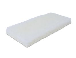 SCRUBBING PAD WHITE 9X3.75IN