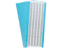 Fine Wire Markers Low Profile Vinyl Legend 0-0 to 49-49, 6250 Total