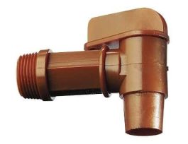 HDPE Faucet with 3/4" NPT(M) Thread, 5/Pk