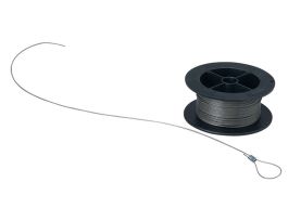 Valve Tag Wire, 0.048" W x 30' L, Stainless Steel