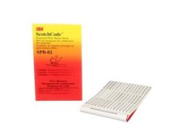 3M™ ScotchCode™ Pre-Printed Wire Marker Book SPB-02, black print on a white background highlights the characters, 5/Case
