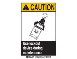 Use Lockout Device 5/Package, 0.006" D, Polyester