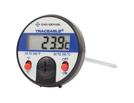 Traceable Jumbo-Display Thermometer with Piercing-Tip Probe and Calibration;0.3C accuracy at tested points