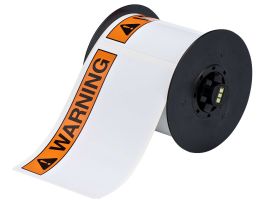 All Weather Permanent Adhesive Vinyl Labels ANSI WARNING Header for B30 Printers - 2.25" x 3"