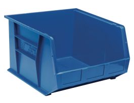 BIN STACK HANG PP BLUE 18X16-1/2X11IN