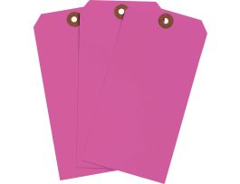 Blank Write-On Tags, 5.75" H x 2.875" W, Cardstock, Fluorescent Pink 1000/PK