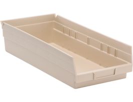 17 7/8INX 8 3/8INX 4IN SHELF BIN IVORY