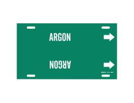 ARGON Pipe Marker, 10" H x 24" W, Fits Pipes 8" Dia. Thru 9.875" Dia.