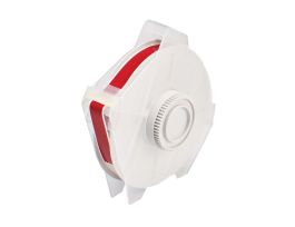 GlobalMark High Performance Polyester Labels 0.5 in W x 100 ft L Red