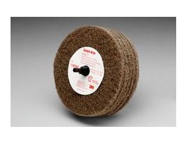 Scotch-Brite™ Roloc™+ Cut and Polish Disc D5, C5-ZR, A/O Medium, 4 in x 1-1/4 in, 10 ea/Case