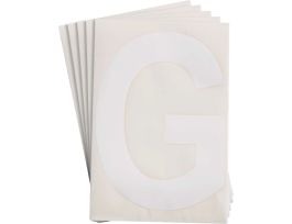 ToughStripe® Floor Marking Polyester 8 in Label Letter G White 20/PK