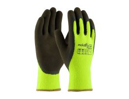 Hi-Vis Lime Acrylic Terry Shell, Brown MicroFinish Grip, 2X