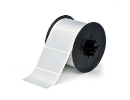 B30 Series Metallized Polyester Labels 2 in H x 3 in W Silver 650/RL