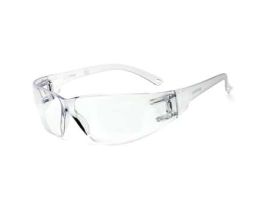Classic Clear Frameless Safety Glasses with Clear Polycarbonate Anti-Fog/Anti-Scratch Lens