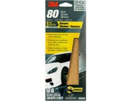 3M™ Sandpaper, 03035, 80 Grit, 3 2/3 in x 9 in, 20 per case