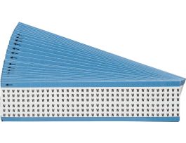 Alphabetical Vinyl Cloth Upper Case Wire Marking Cards, W 900 Total