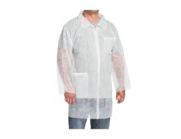 West Chester, White SBP Lab Coat, Elastic Wrist, 2 Pockets