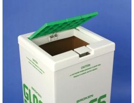 BAG HOLDER/CARTON CVR WHT/GRN CS