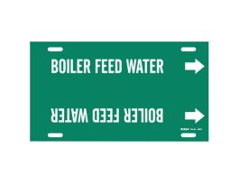 Boiler Feed Water Pipe Marker, 8" H x 16" W, Fits Pipes 6" Dia. Thru 7.875" Dia.