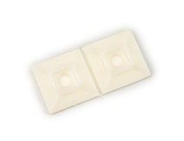 3M™ Cable Tie Mounting Base CTB1X1NTA-C, 4-way Adhesive Mount, 500/Case