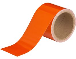 Marking Tape Roll - Reflective Vinyl, Solid Color, Orange, 3" x 5 Yds