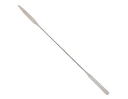 Nickel/SS Lab Spatulas with 1.63" Flat Rounded and Flat Tapered Ends; 3/PK