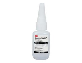 3M™ Scotch-Weld™ Plastic & Rubber Instant Adhesive PR1500, Clear, 20 Gram, 10 Bottles/Case