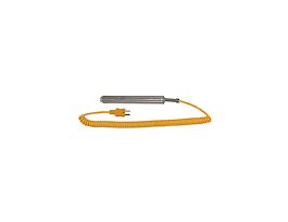 Type-K, Compact Surface Probe, 4.5" L, Mini-Connector, Exposed, 5ft Coil