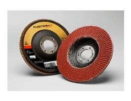 3M™ Cubitron™ II Flap Disc 967A, 80+, T29, 4-1/2 in x 7/8 in, 10 ea/Case