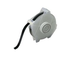 All Weather Permanent Adhesive Vinyl Label Tape for GlobalMark Printer - 0.5" Black