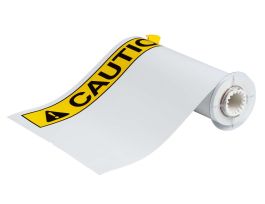 BBP85 General Purpose ANSI CAUTION Vinyl Lbls 10in H x 14in W BK YL on WT 40/RL